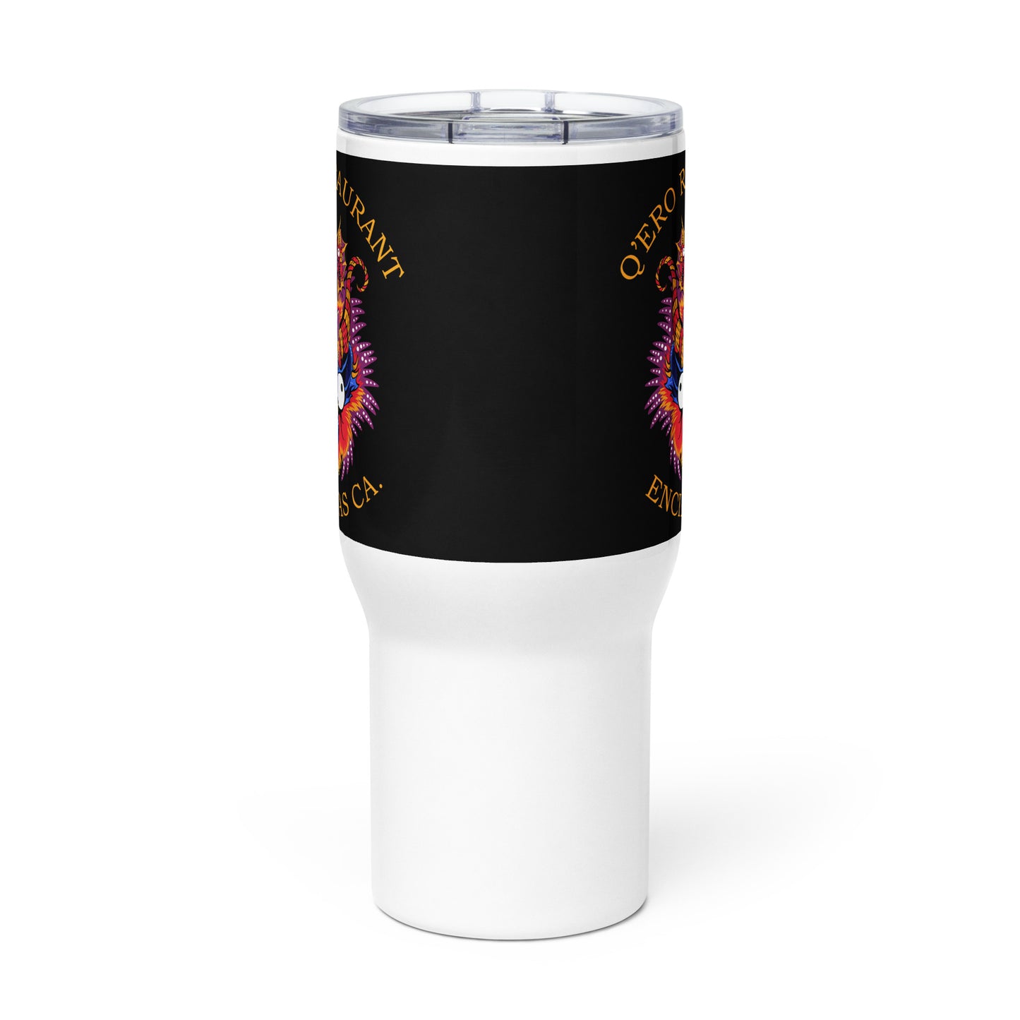 Diablada Blue/Orange - Travel mug with a handle