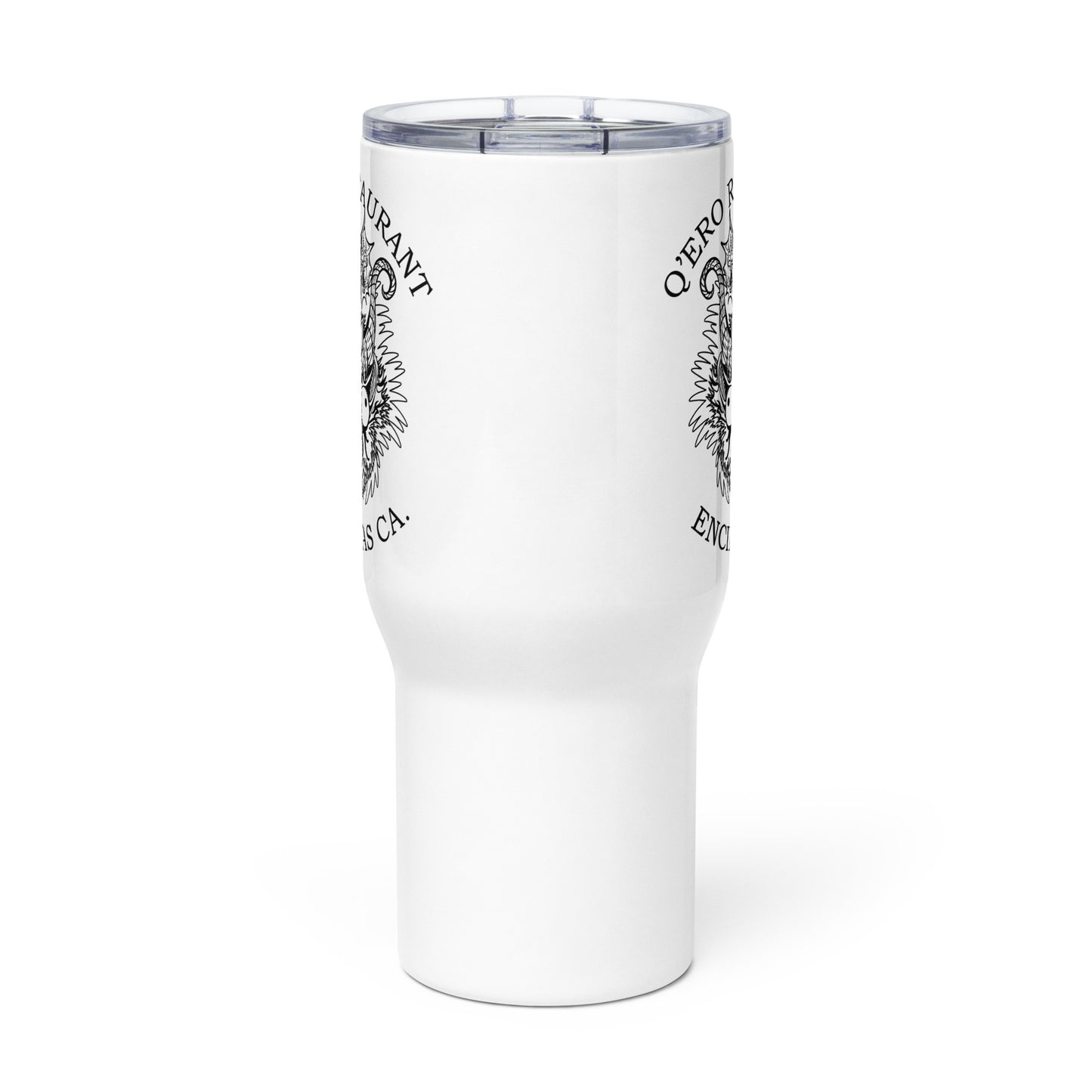 Diablada Black Outline - Travel mug with a handle