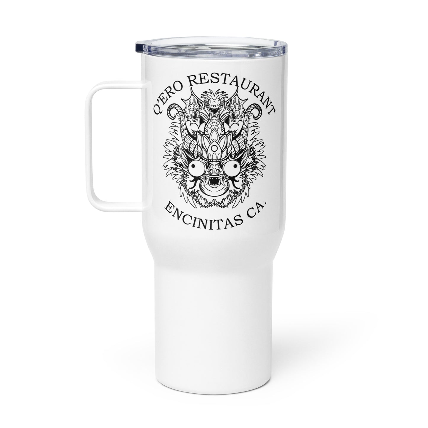 Diablada Black Outline - Travel mug with a handle