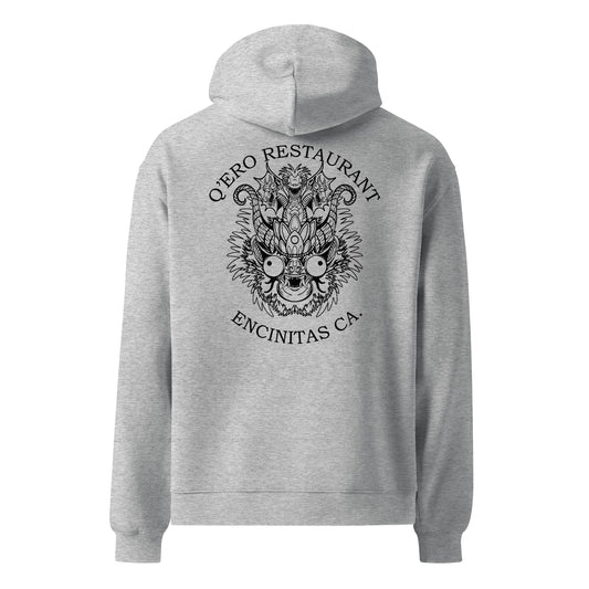 Diablada Black Outline - Thick No-Drawstring Oversized Hoodie