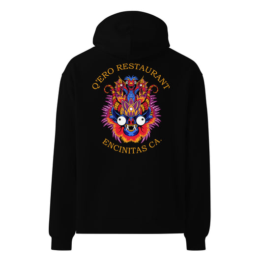 Diablada Blue/Orange - Thick No-Drawstring Oversized Hoodie
