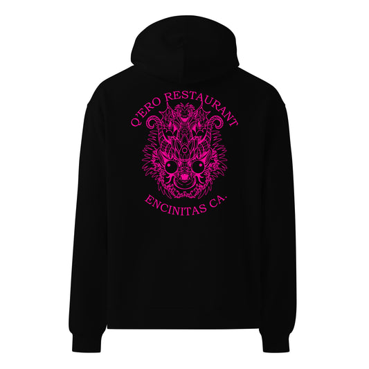 Diablada Pink Outline - Thick No-Drawstring Oversized Hoodie