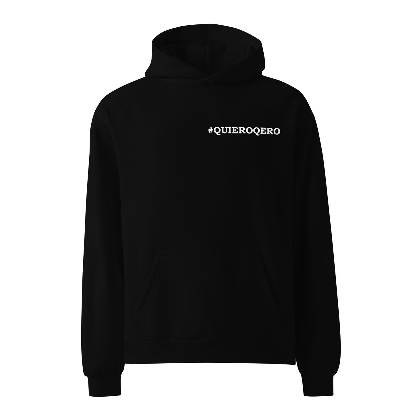 Diablada White Outline - Thick No-Drawstring Oversized Hoodie