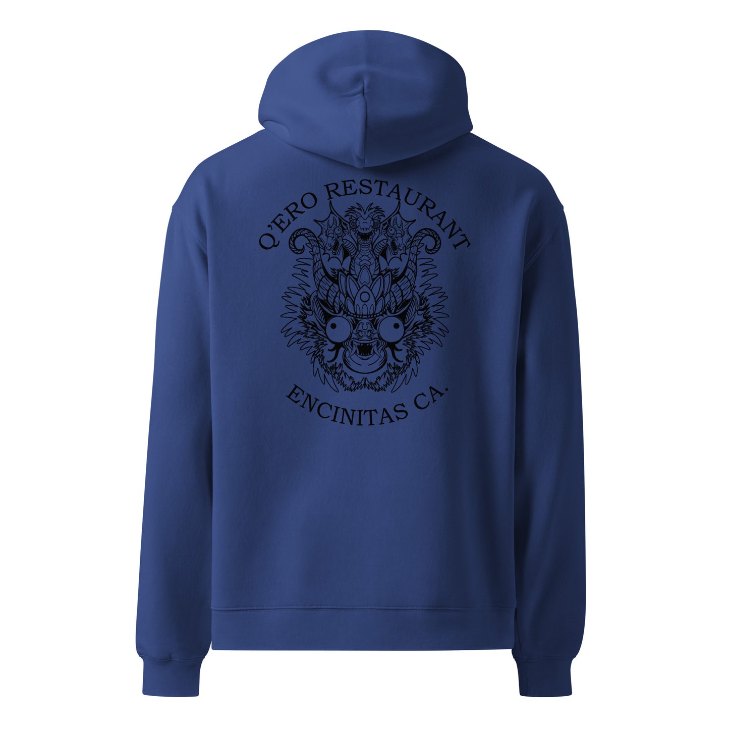 Diablada Black Outline - Thick No-Drawstring Oversized Hoodie