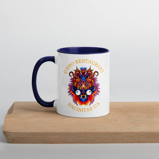 Diablada Blue/Orange Mug with Color Inside