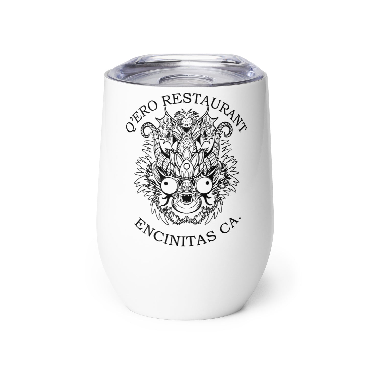 Diablada Black Outline - Wine tumbler