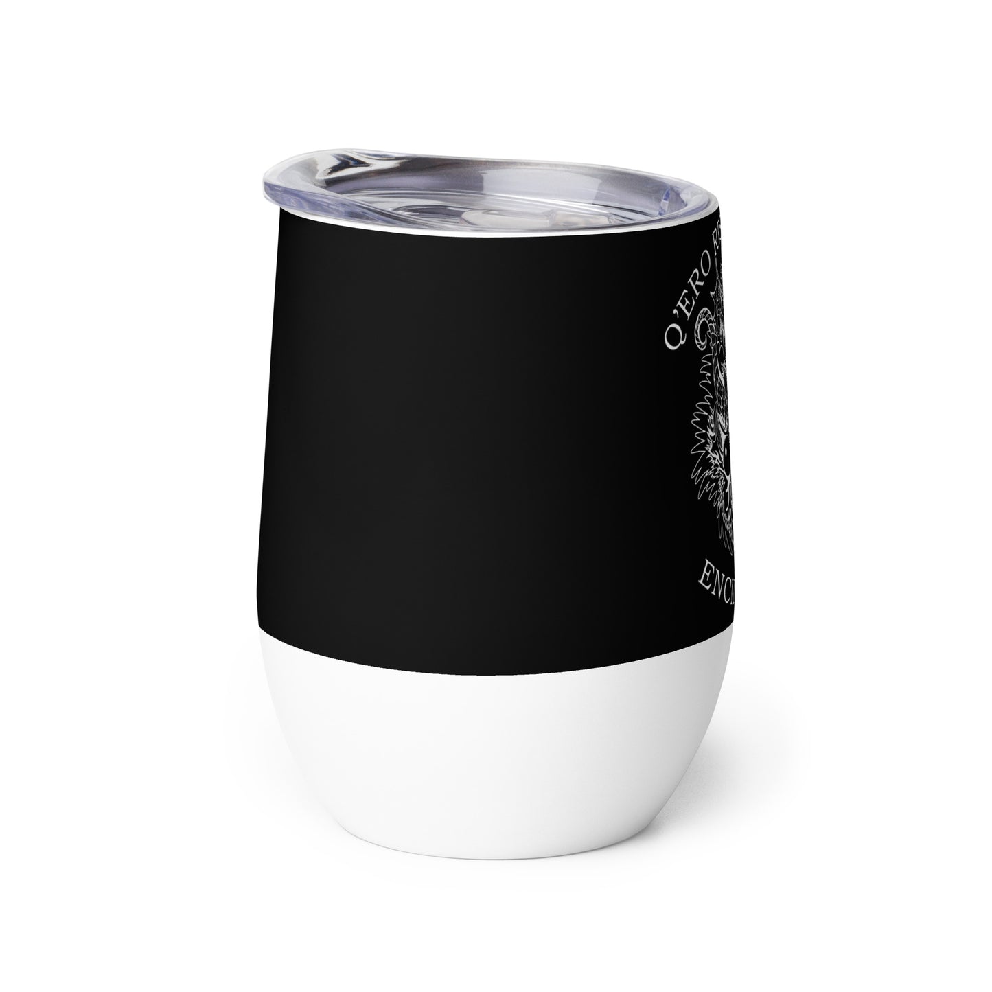 Diablada White Outline - Wine tumbler