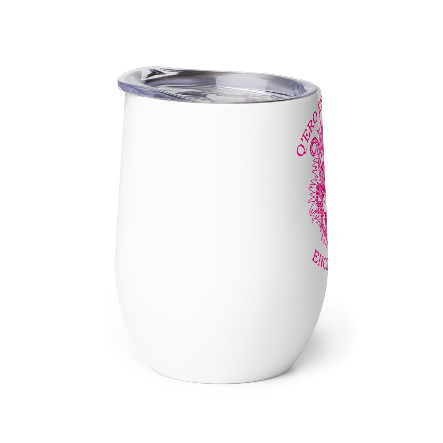 Diablada Pink Outline - Wine tumbler