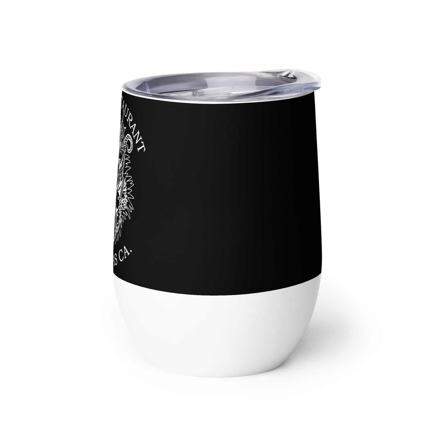 Diablada White Outline - Wine tumbler