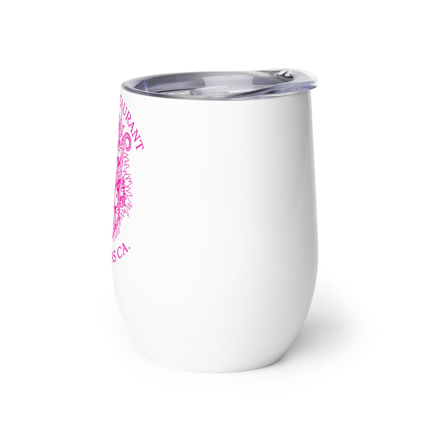 Diablada Pink Outline - Wine tumbler