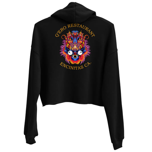Diablada Blue/Orange - Crop Hoodie