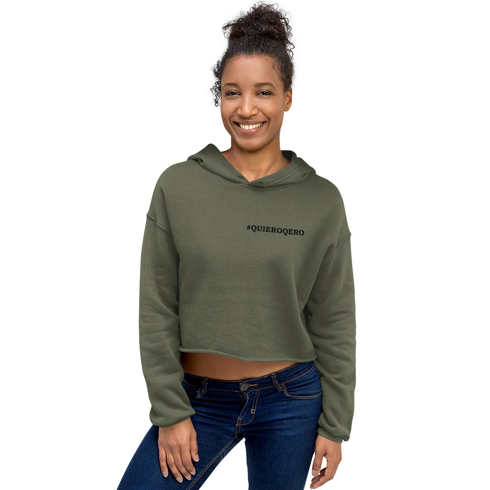 Diablada Black Outline - Crop Hoodie