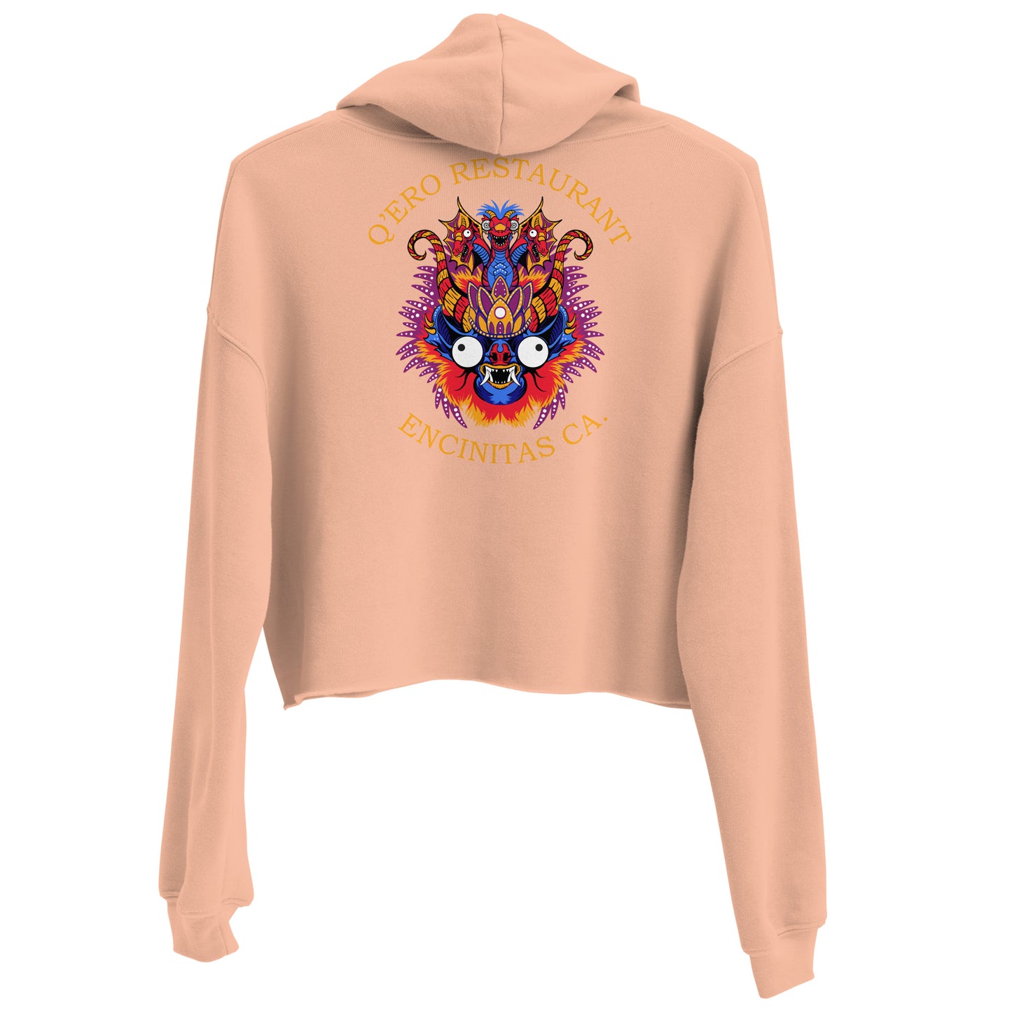 Diablada Blue/Orange - Crop Hoodie