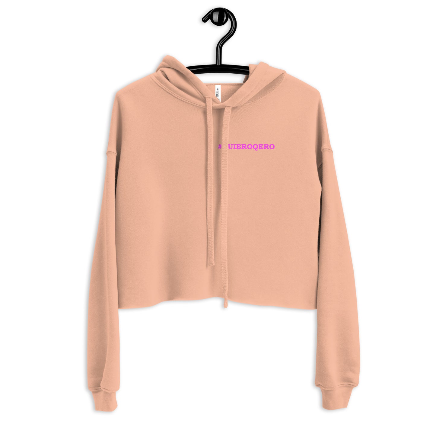 Diablada Pink Outline - Crop Hoodie